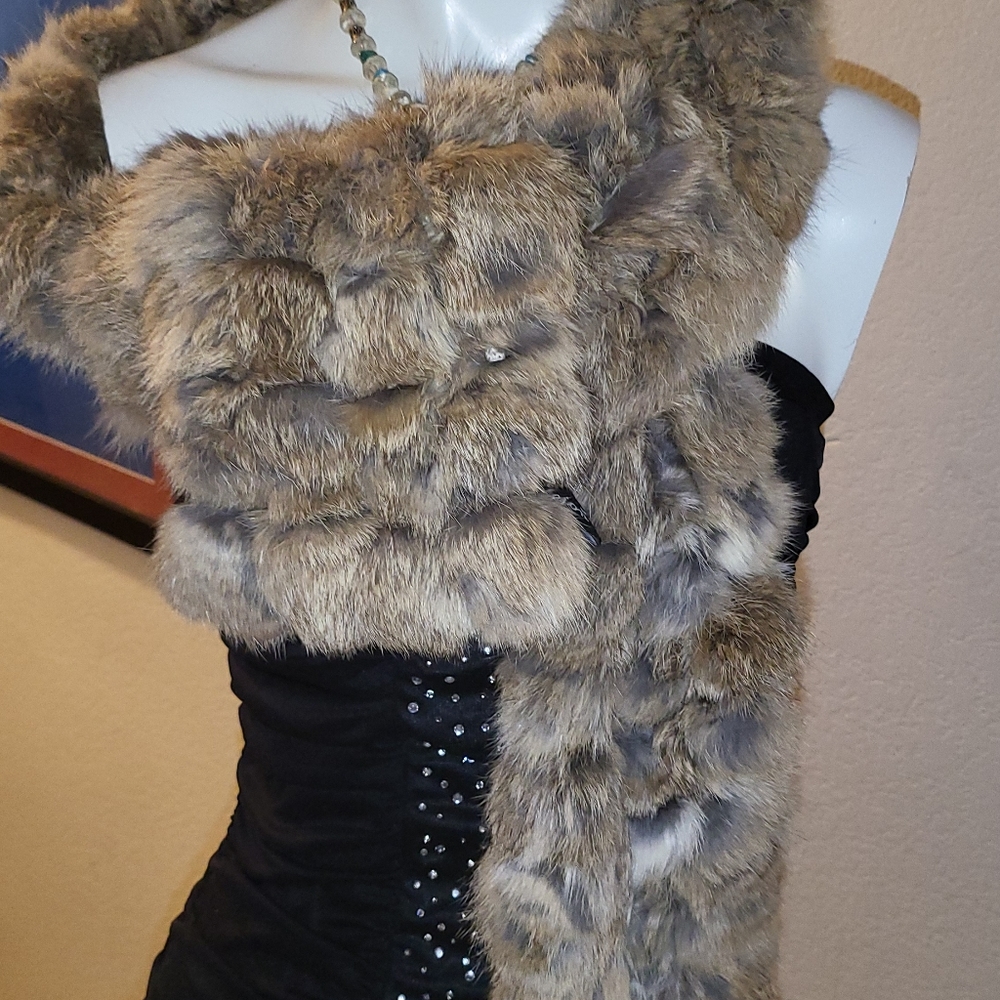 100% rabbit stole by cejon unisex